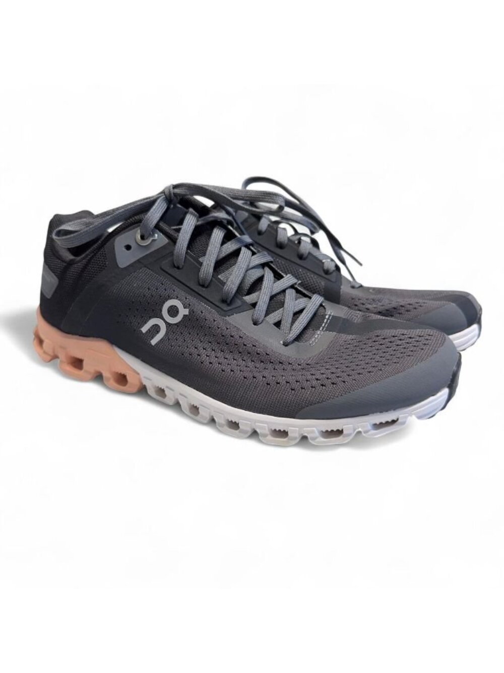 On Running Cloudflow 35.99234 Rock Gray Rose Shoes Women's 7 Sneakers Sporty